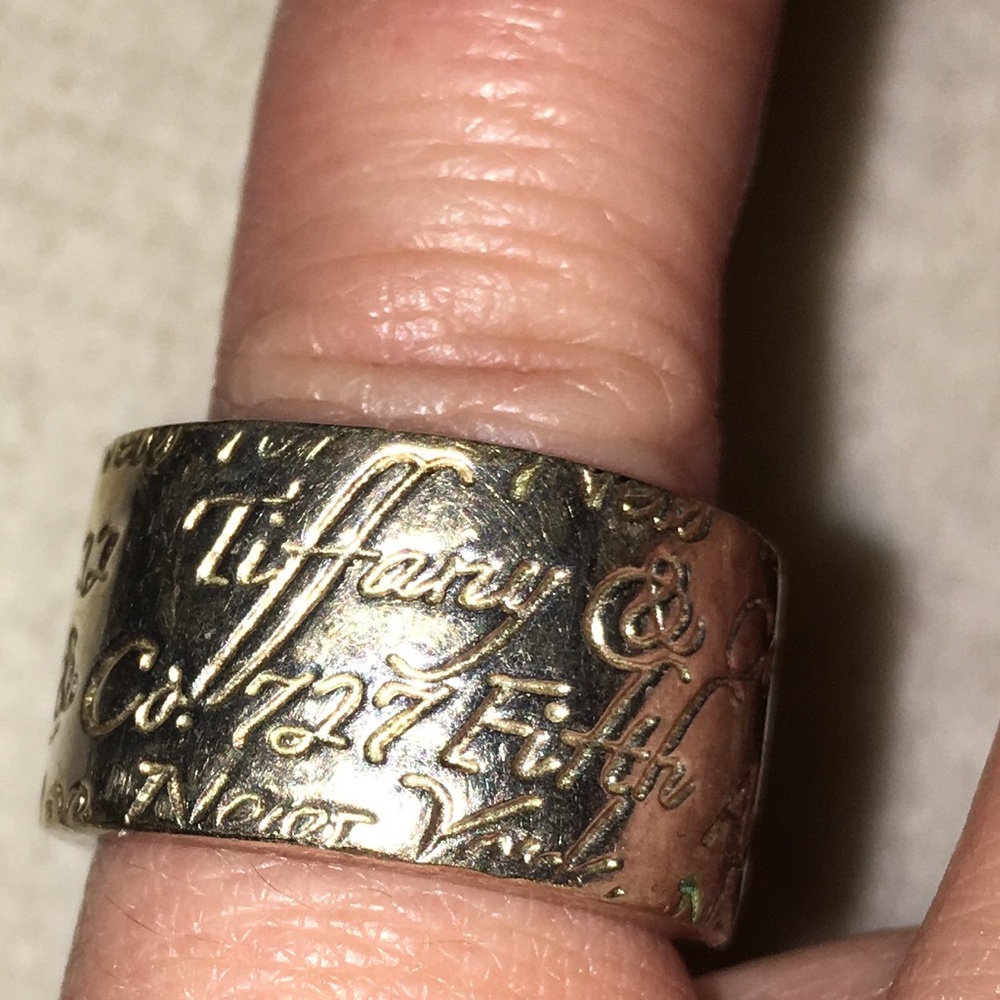 Authentic Tiffany & Co. Sterling Silver Band Ring